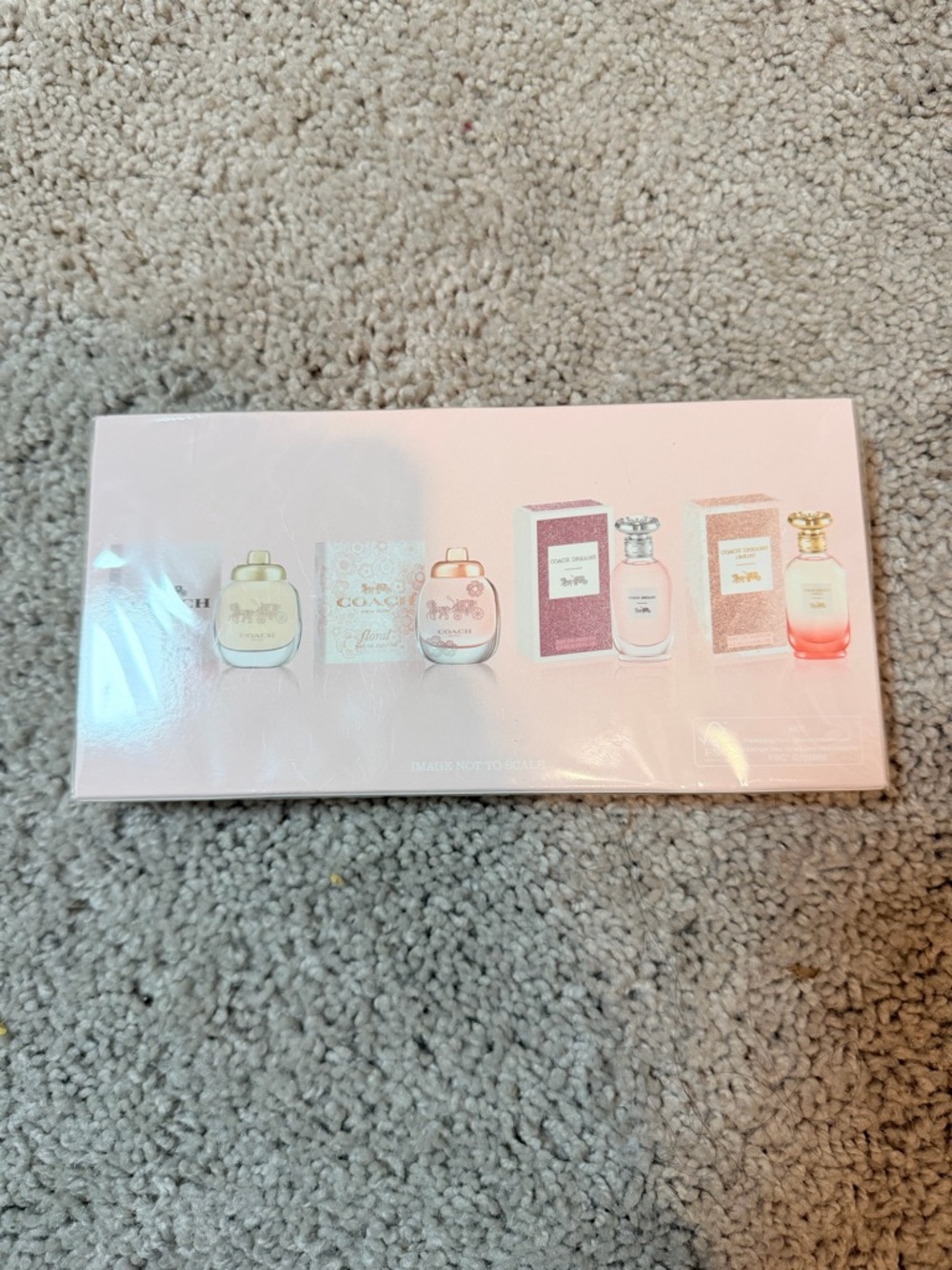 Coach New York Pink Logo Gift Box with perfume